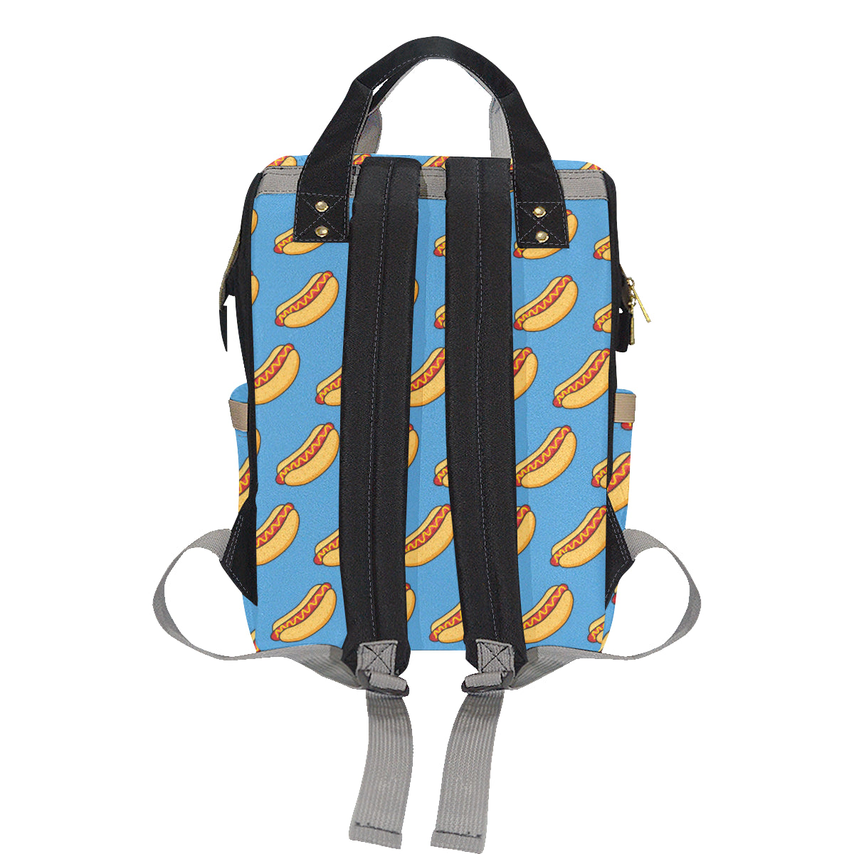 Hot Dog Pattern Print Design 02 Diaper Bag Backpack