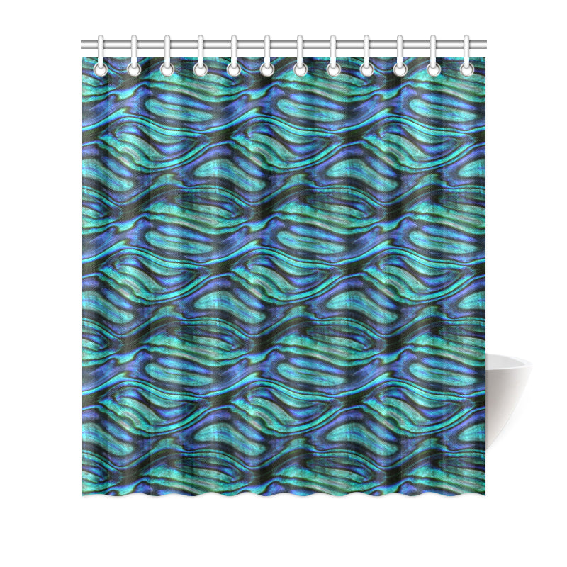 Abalone Pattern Print Design 02 Shower Curtain