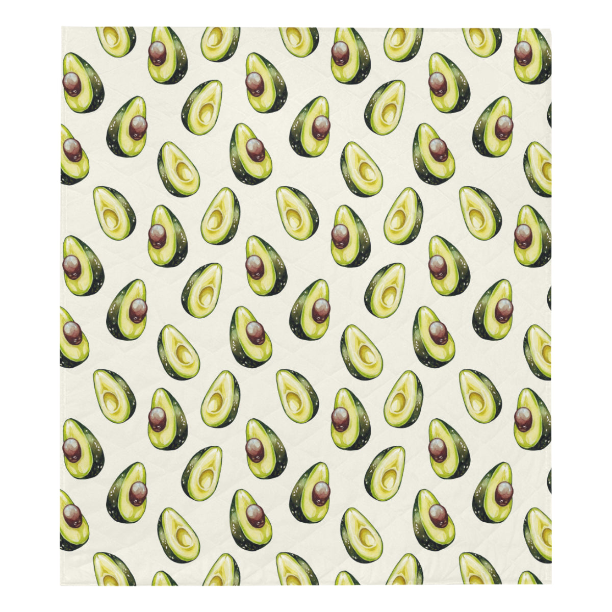 Avocado Pattern Print Design 01 Premium Quilt