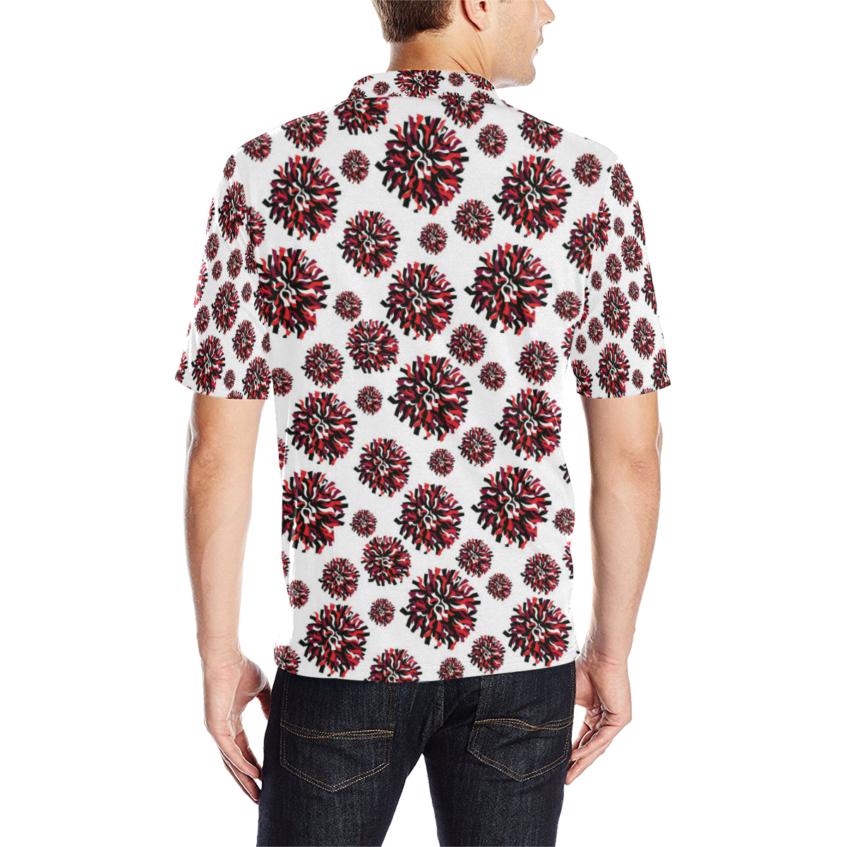 Cheerleader Pattern Print Design 01 Men Polo Shirt