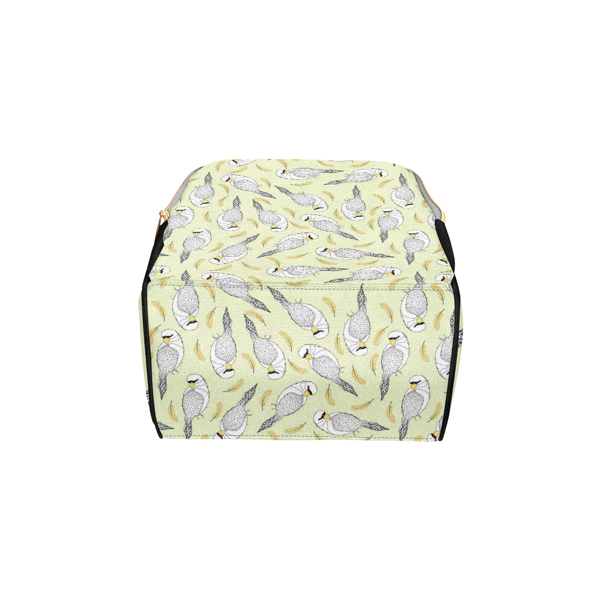 Parakeet Pattern Print Design A03 Diaper Bag Backpack