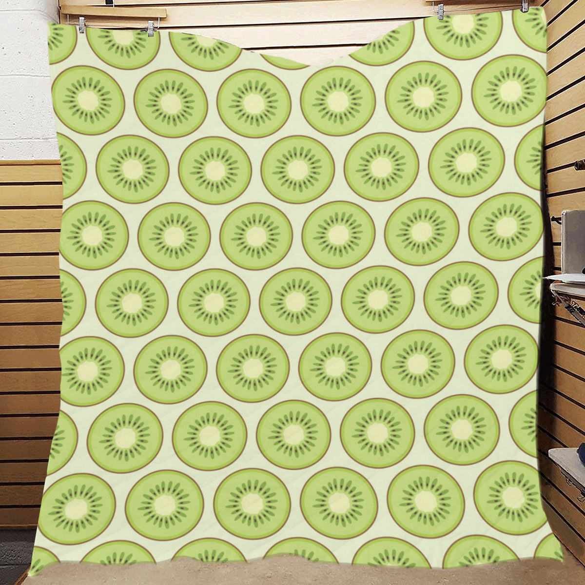 Kiwi Pattern Print Design KW02 Premium Quilt