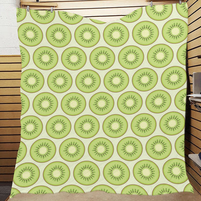 Kiwi Pattern Print Design KW02 Premium Quilt
