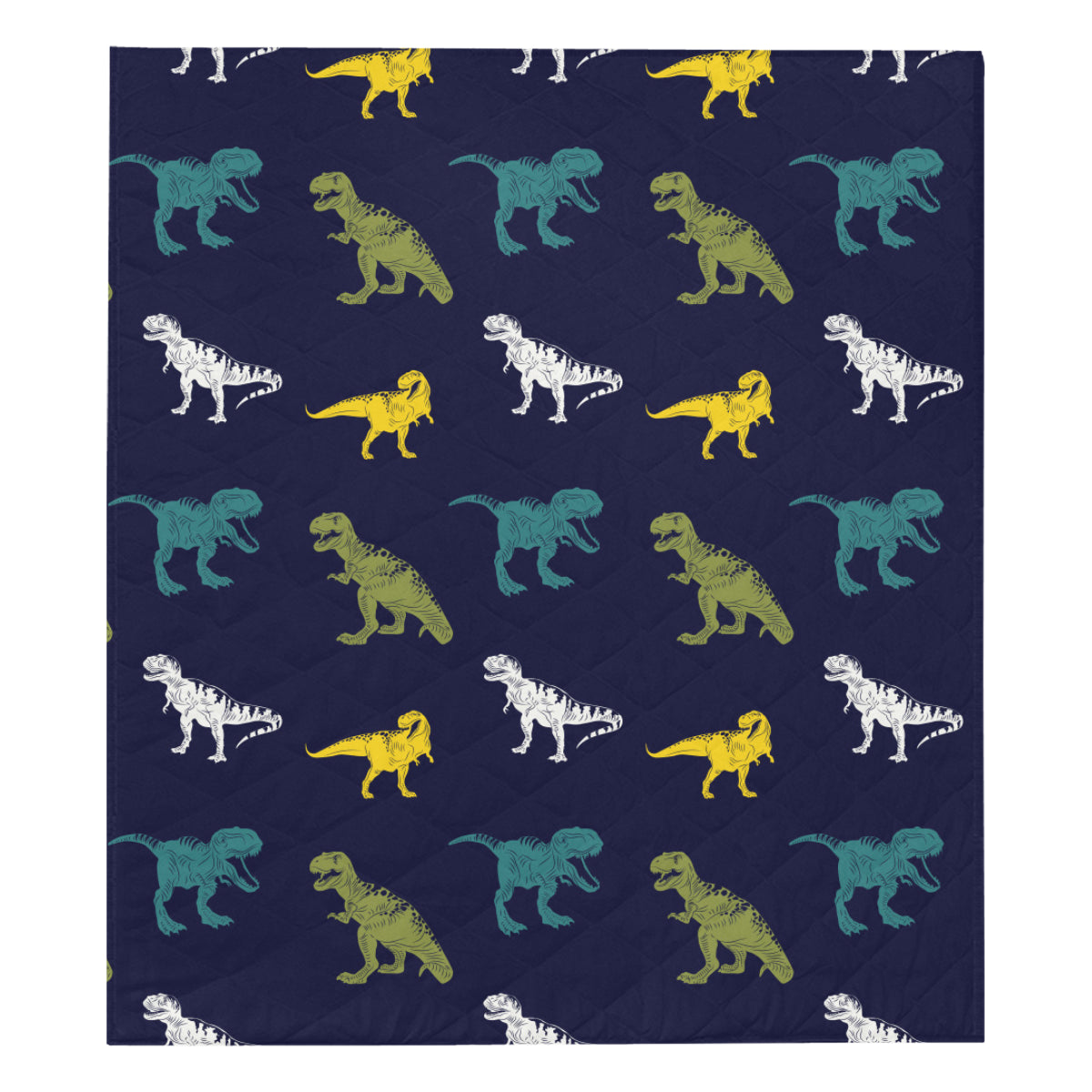 T Rex Pattern Print Design A07 Premium Quilt