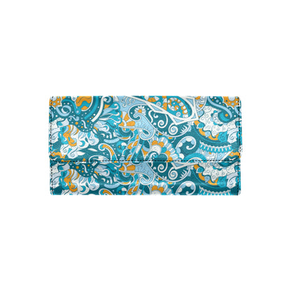 Funky Retro Pattern Print Design A03 Women's Trifold Wallet