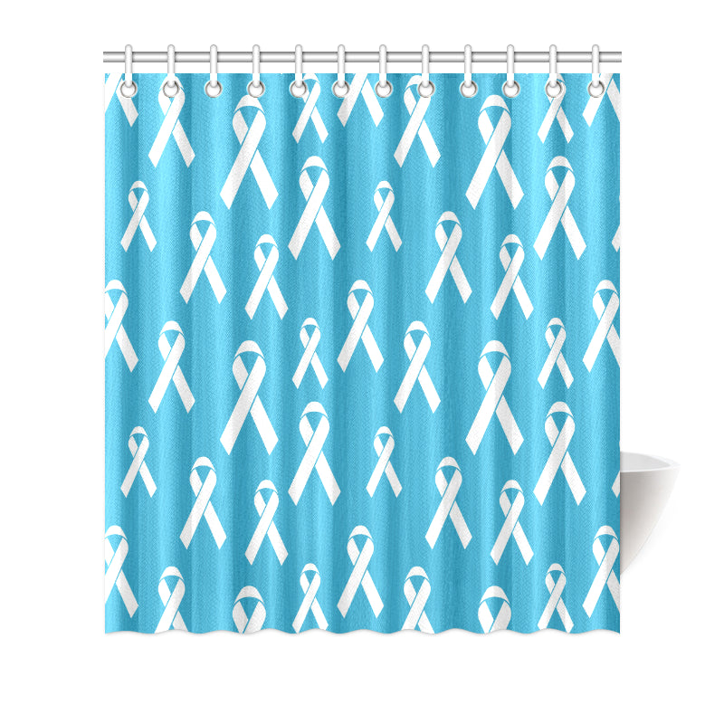 Liver cancer Pattern Print Design 01 Shower Curtain