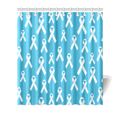 Liver cancer Pattern Print Design 01 Shower Curtain