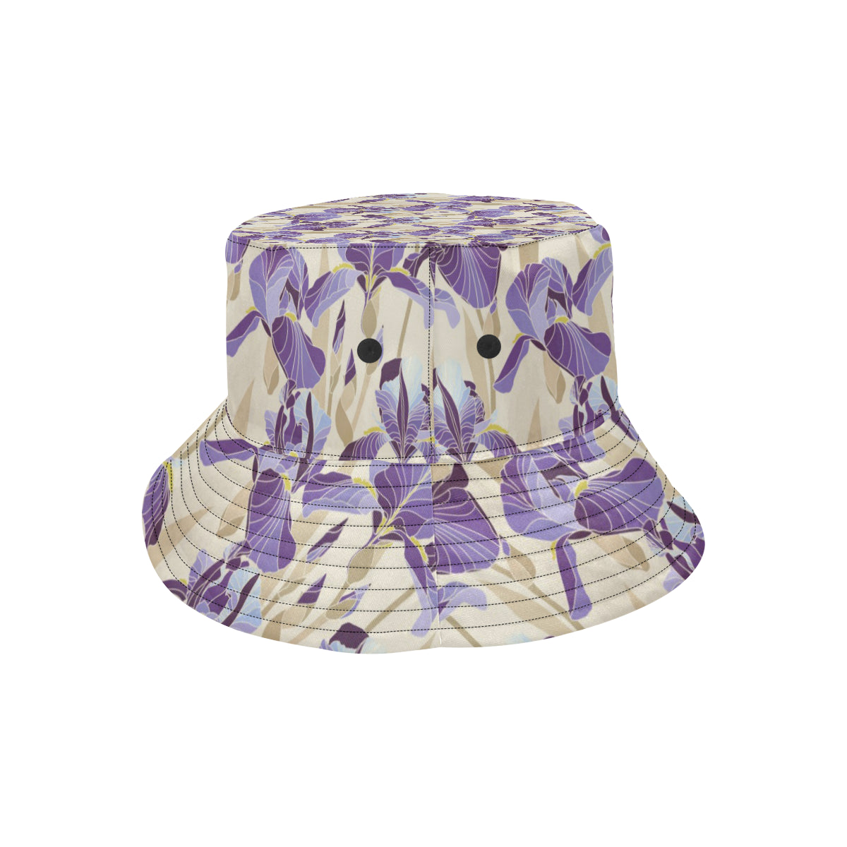 Iris Pattern Print Design IR02 Unisex Bucket Hat
