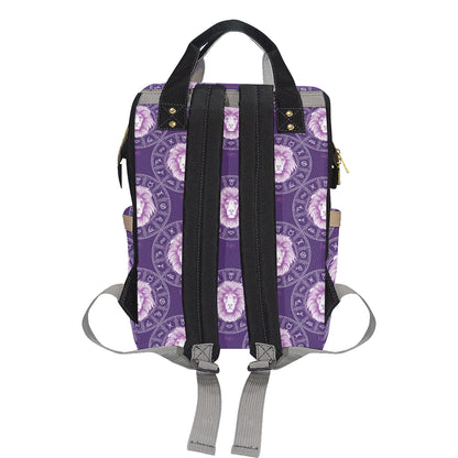 Leo Pattern Print Design 04 Diaper Bag Backpack