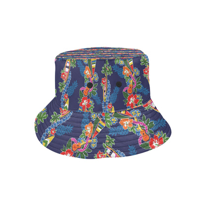 Hawaiian Themed Pattern Print Design H04 Unisex Bucket Hat