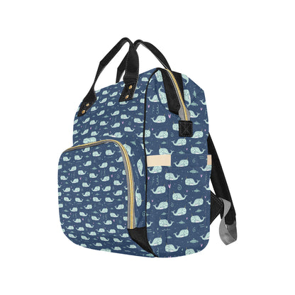 Narwhal Design Print Diaper Bag Backpack