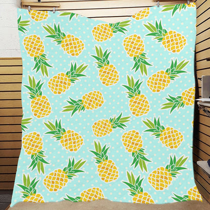 Pineapple Pattern Print Design PP01 Premium Quilt