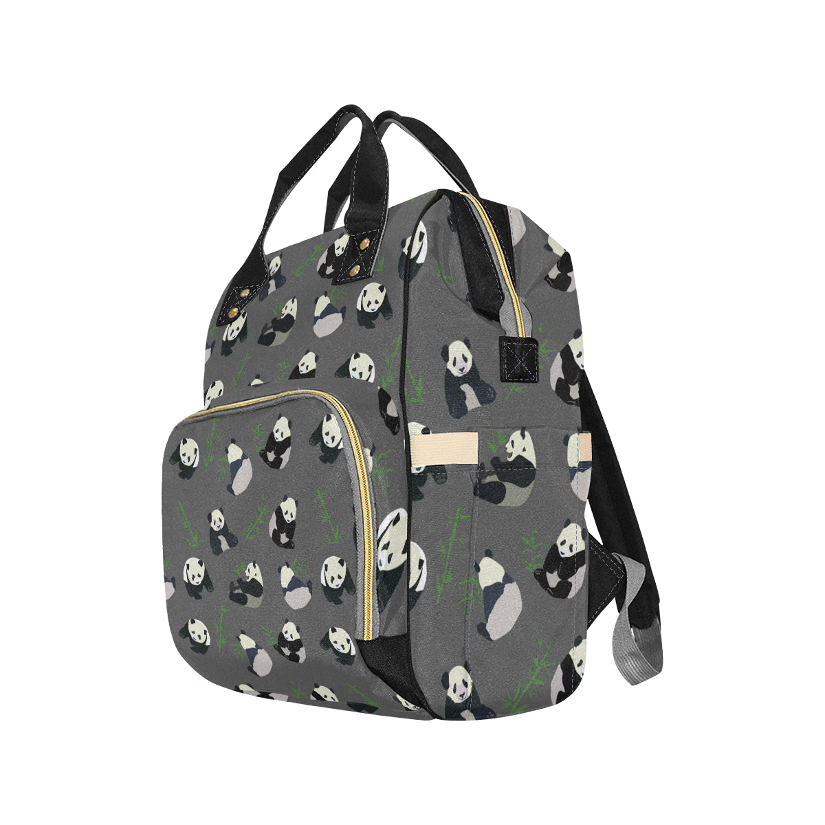 Panda Pattern Print Design A06 Diaper Bag Backpack