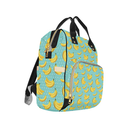 Banana Pattern Print Design BA02 Diaper Bag Backpack