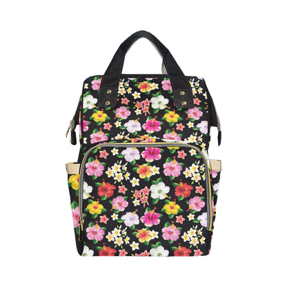 Hibiscus Pattern Print Design HB025 Diaper Bag Backpack