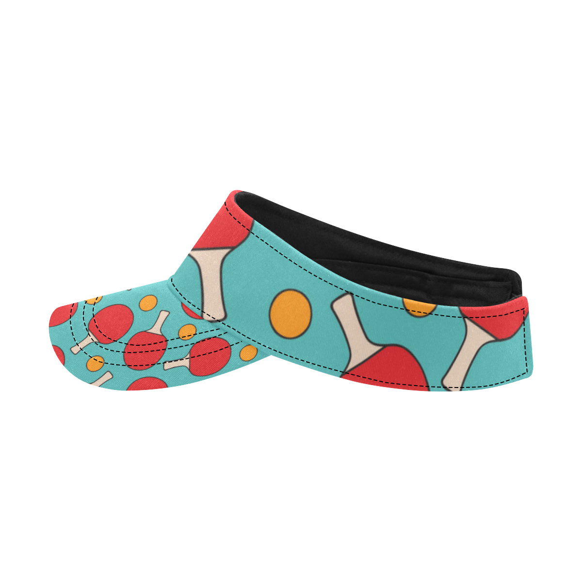 Ping Pong Pattern Print Design A01 Unisex Sun Visor