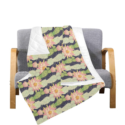 Cactus Pattern Print Design 01 Premium Quilt