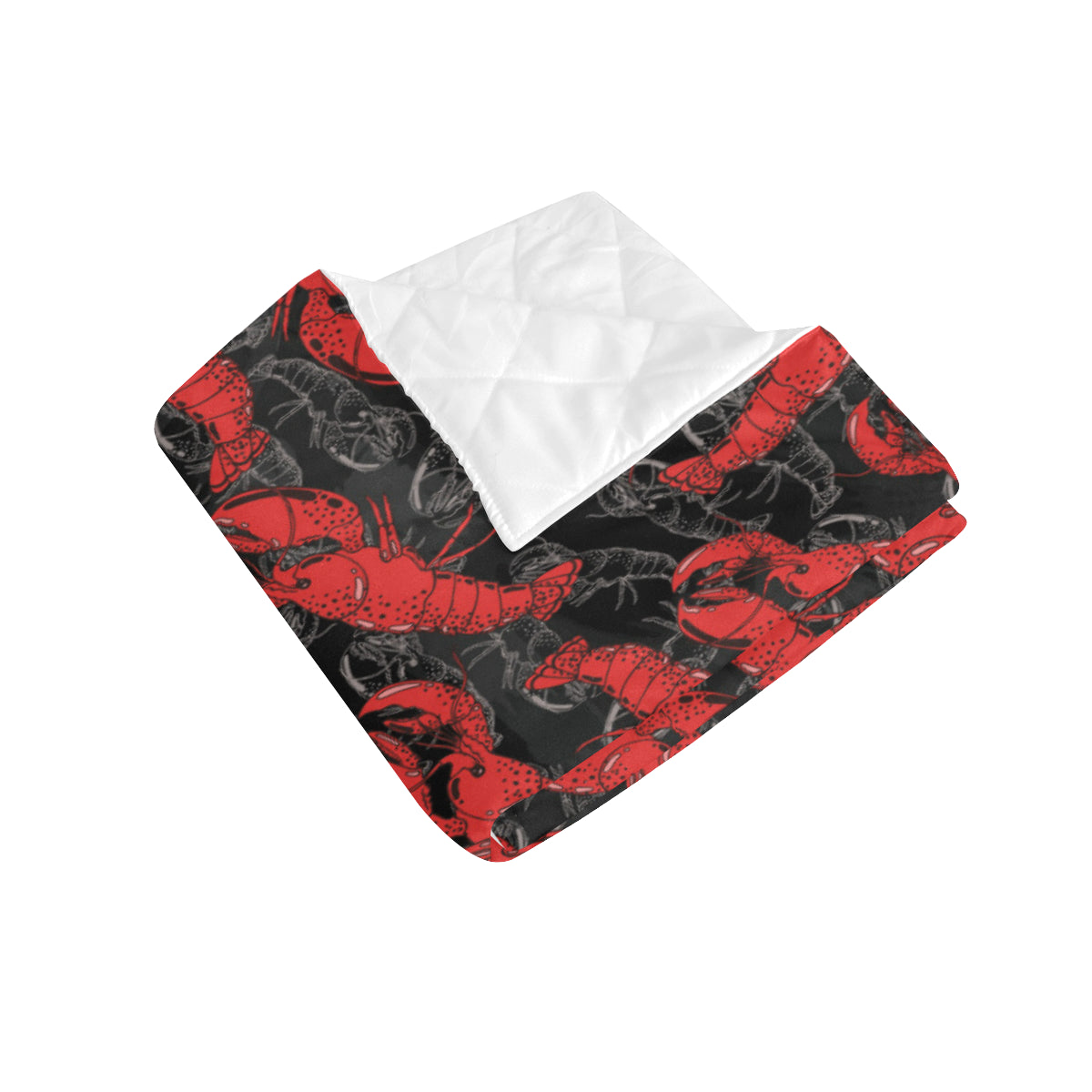 Lobster Pattern Print Design 04 Premium Quilt