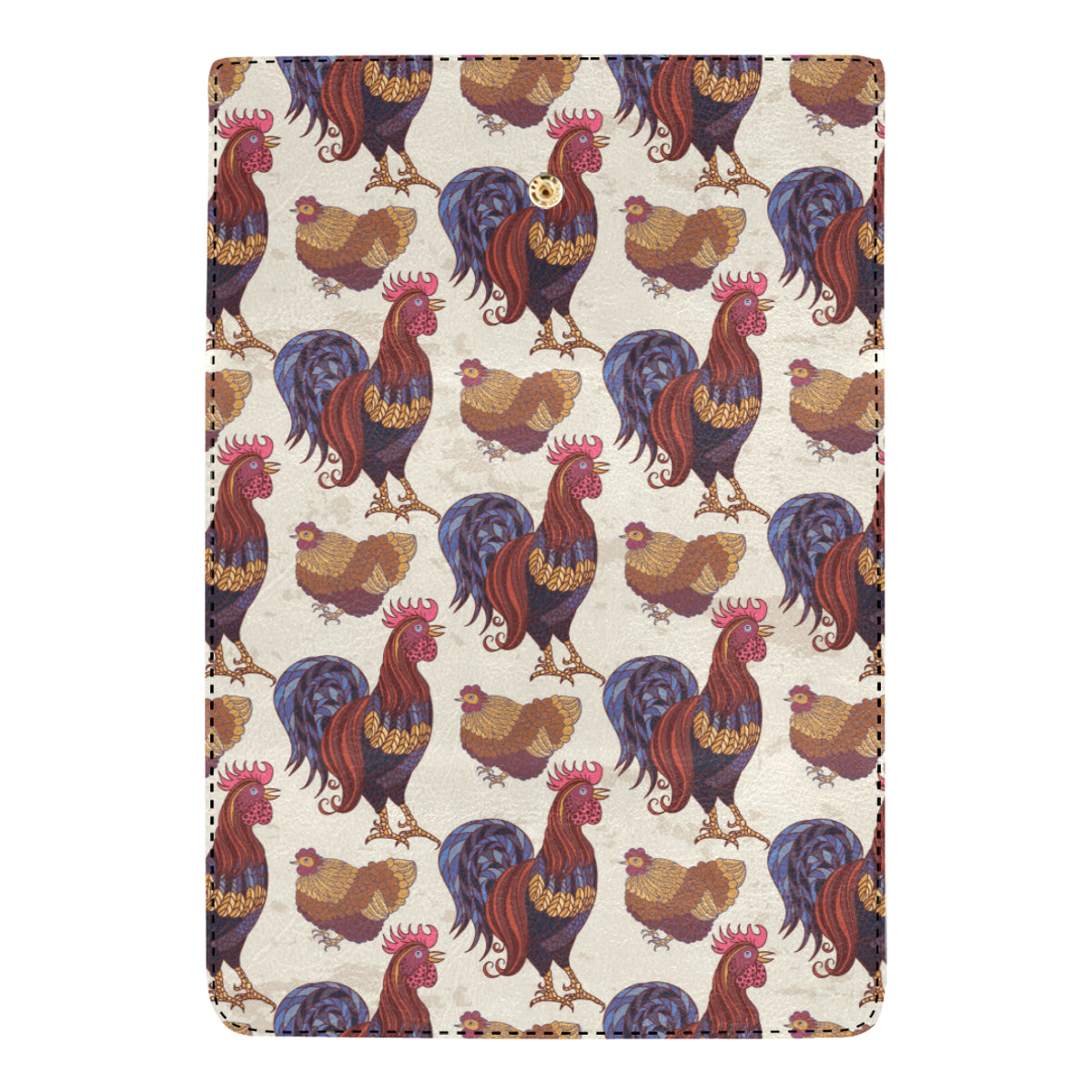 Rooster Pattern Print Design A03 Women's Trifold Wallet