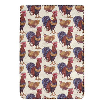 Rooster Pattern Print Design A03 Women's Trifold Wallet