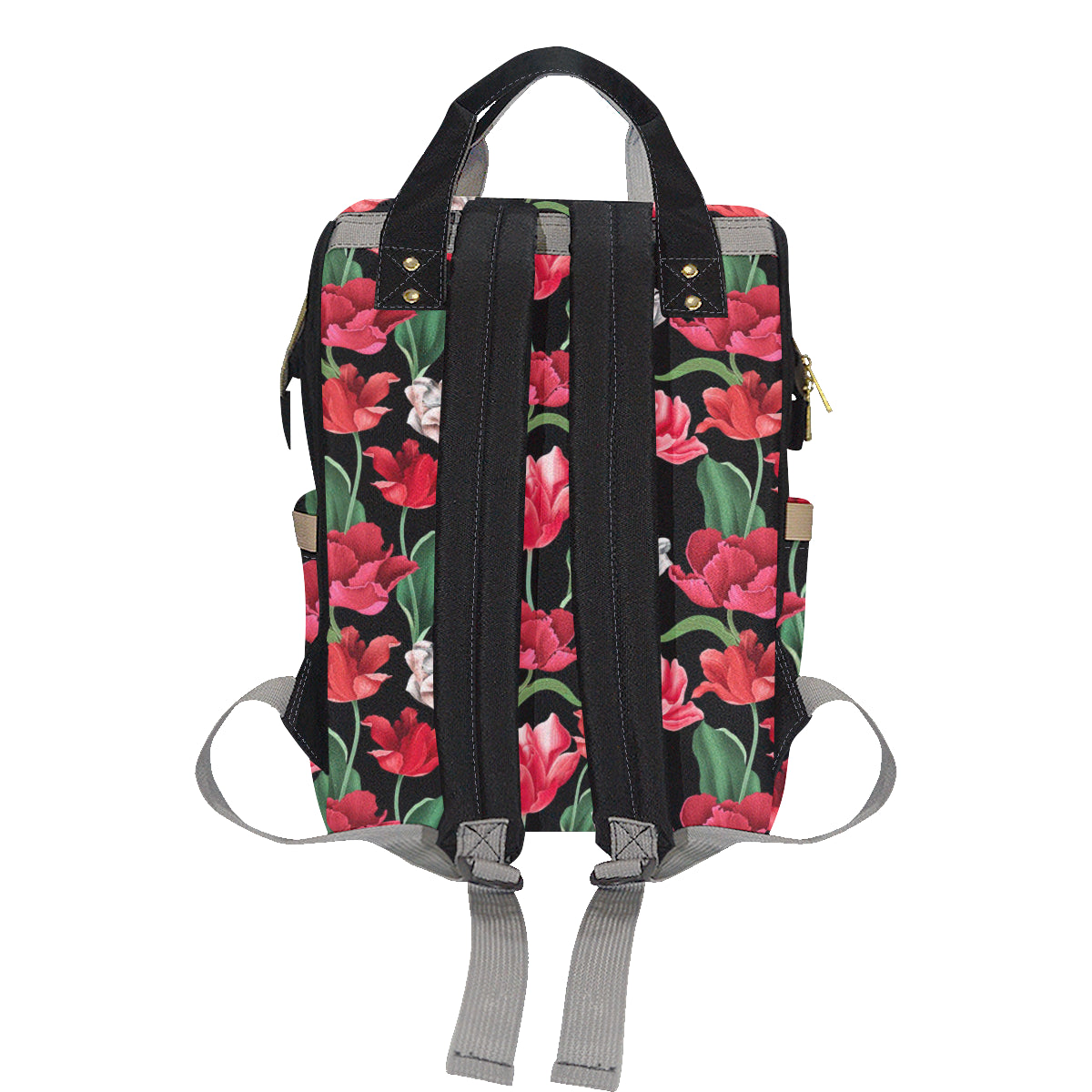 Tulip Pattern Print Design TP08 Diaper Bag Backpack