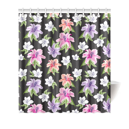 Lily Pattern Print Design LY02 Shower Curtain
