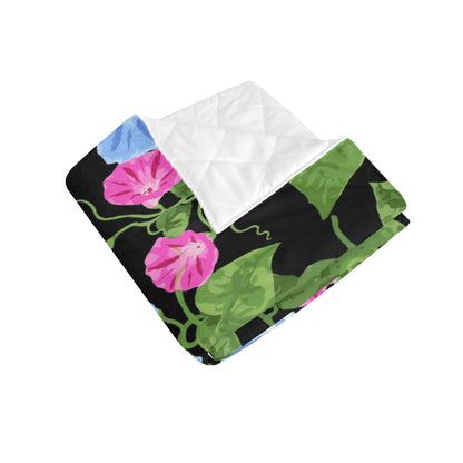 Morning Glory Pattern Print Design MG04 Premium Quilt