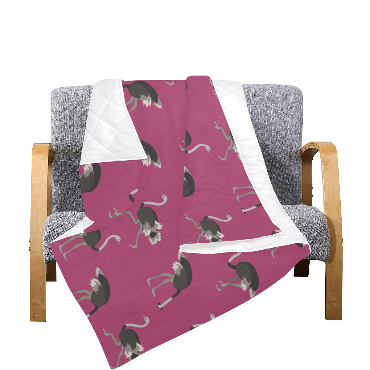Emu Pattern Print Design 02 Premium Quilt