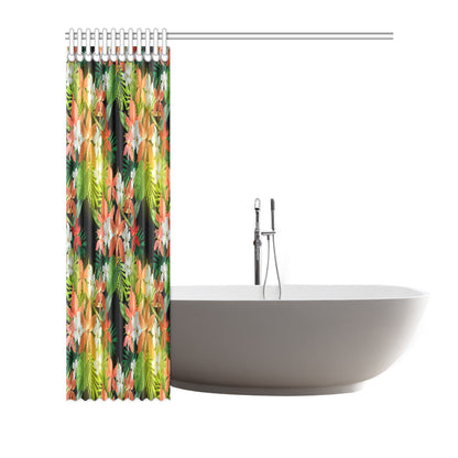 Amaryllis Pattern Print Design AL07 Shower Curtain