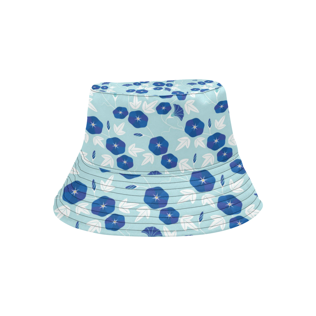 Morning Glory Pattern Print Design MG07 Unisex Bucket Hat