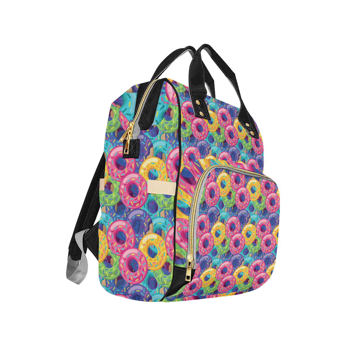 Donut Pattern Print Design DN010 Diaper Bag Backpack