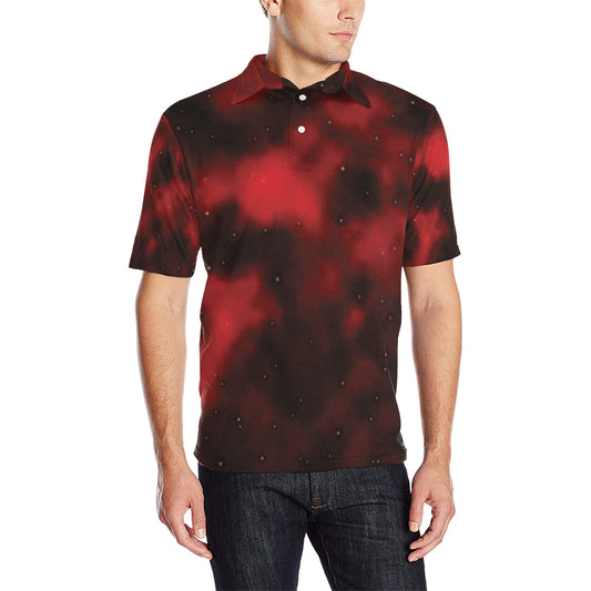 Nebula Pattern Print Design A03 Men Polo Shirt