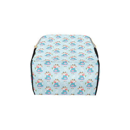 Cattle Happy Pattern Print Design 03 Diaper Bag Backpack