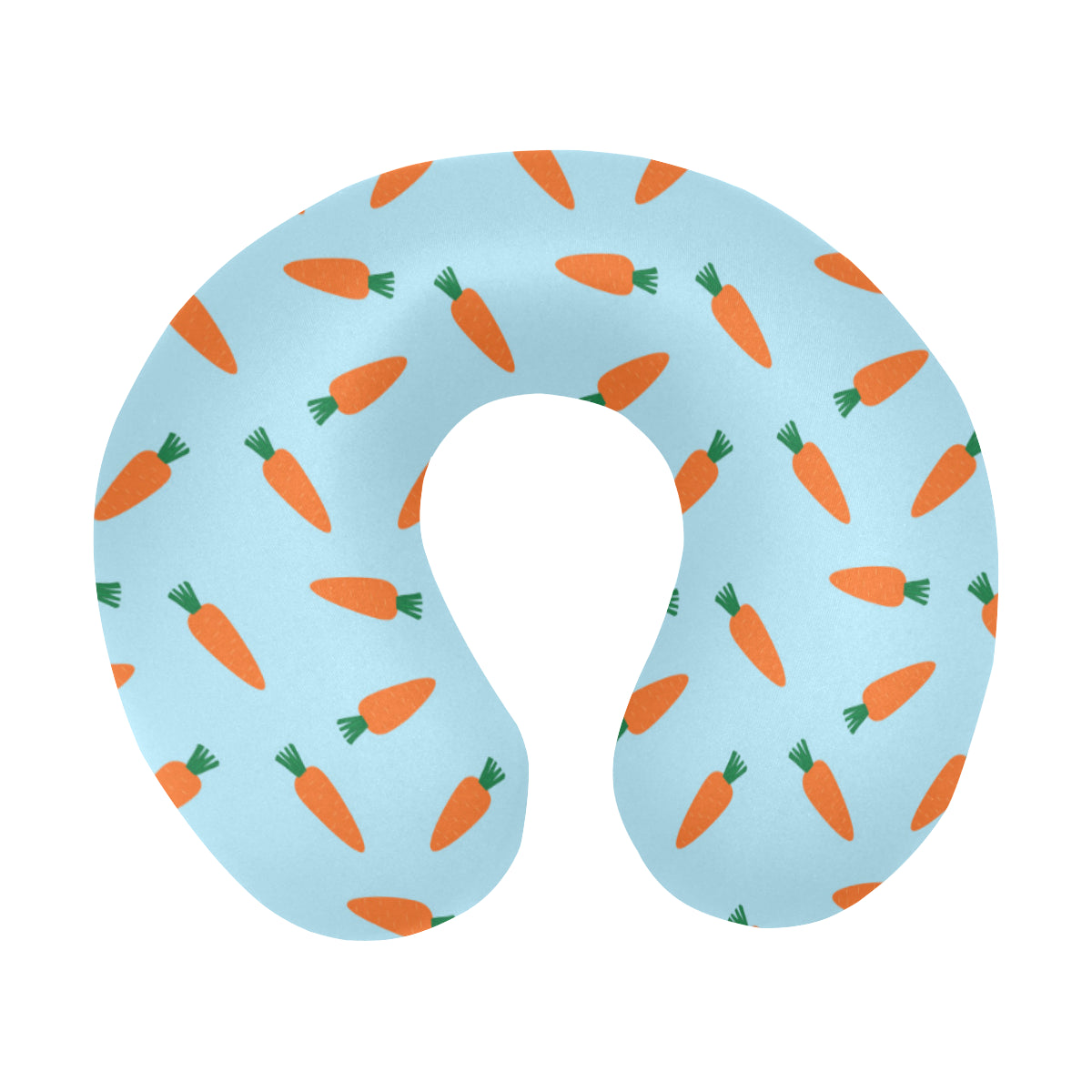 Carrot Pattern Print Design 03 U-Shaped Travel Neck Pillow
