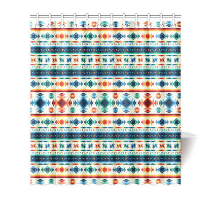 Aztec Pattern Print Design 02 Shower Curtain