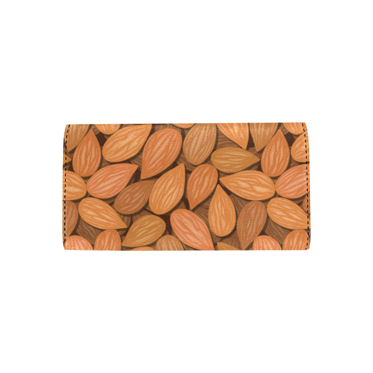 Almond Pattern Print Design 01 Women's Trifold Wallet