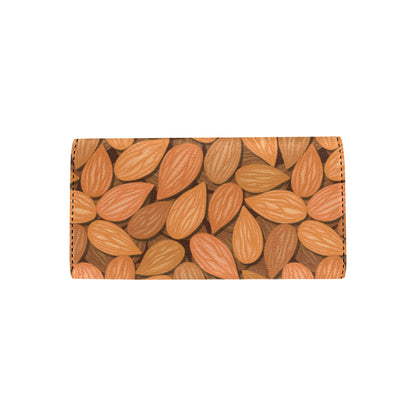 Almond Pattern Print Design 01 Women's Trifold Wallet
