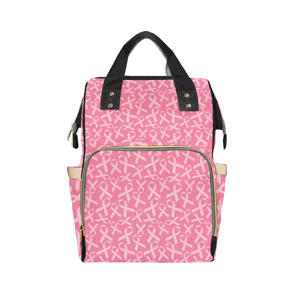 Breast Cancer Awareness Themed Diaper Bag Backpack