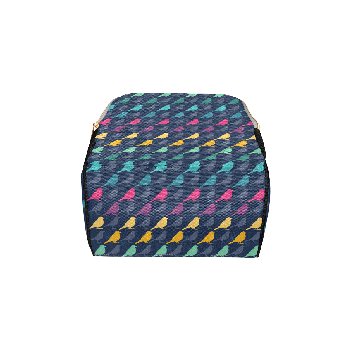 Birds Pattern Print Design 01 Diaper Bag Backpack