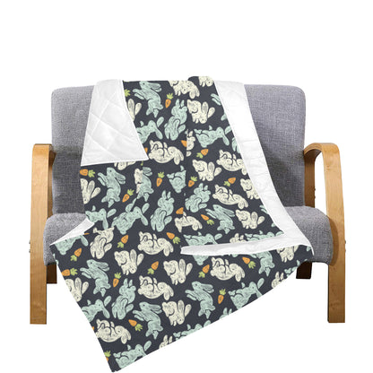 Bunny Pattern Print Design 04 Premium Quilt