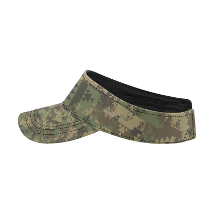 Camouflage Aztec Green Army Print Unisex Sun Visor