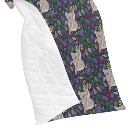 Koala Pattern Print Design 06 Premium Quilt