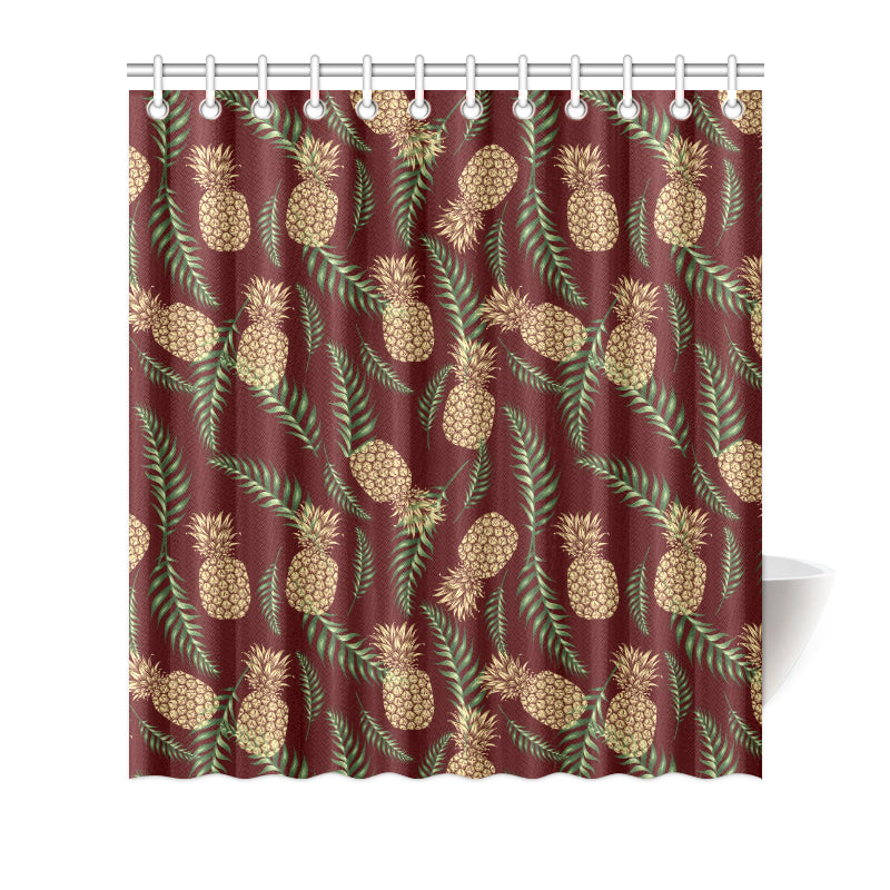 Pineapple Pattern Print Design PP013 Shower Curtain