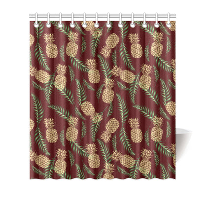 Pineapple Pattern Print Design PP013 Shower Curtain