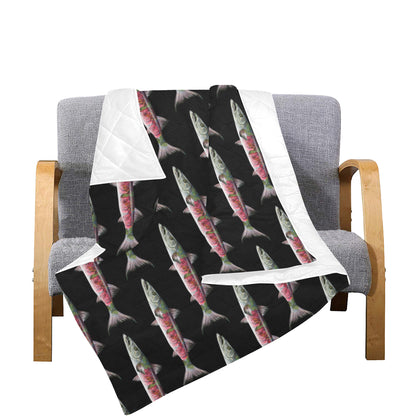Barracuda Pattern Print Design 02 Premium Quilt