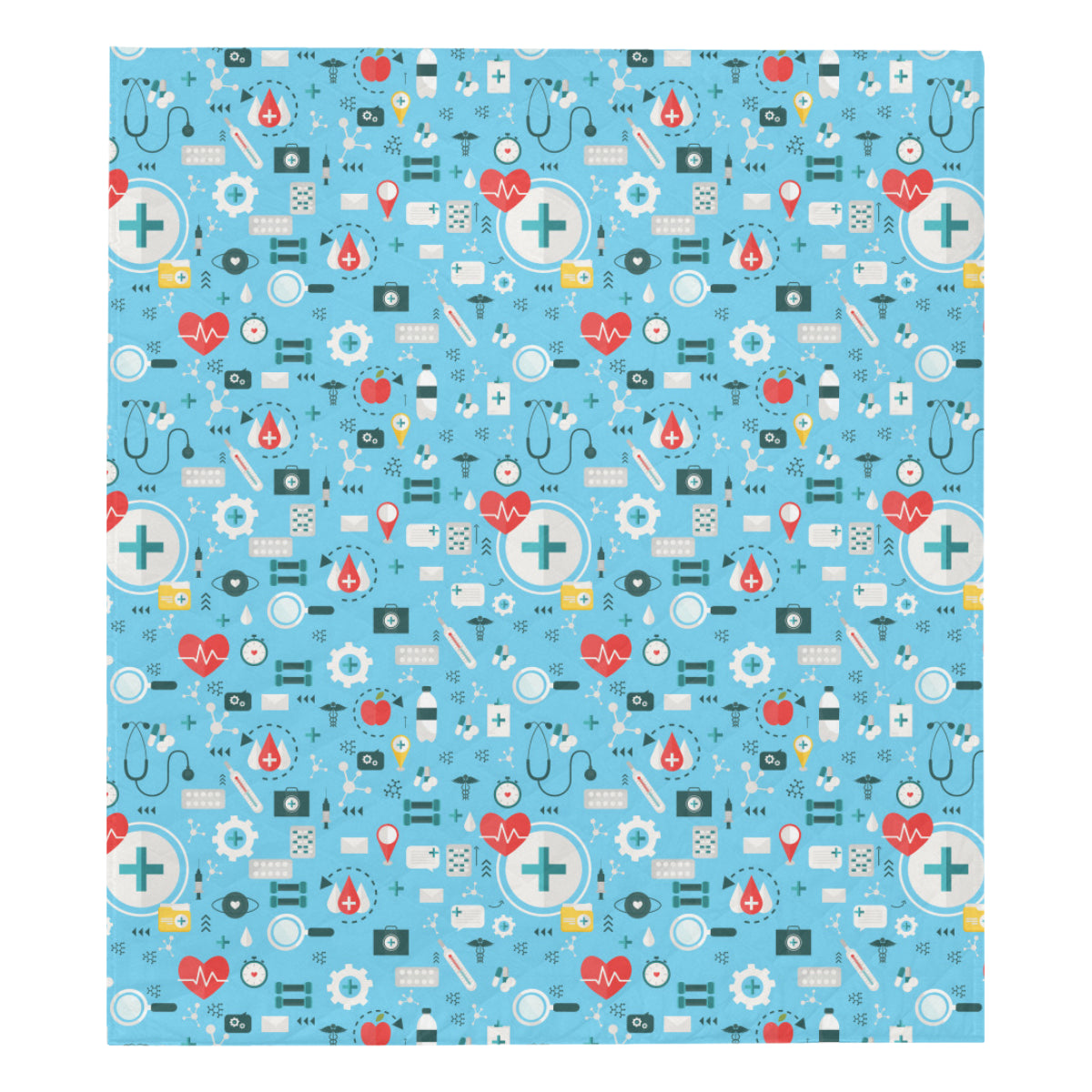 Medical Pattern Print Design 06 Premium Quilt