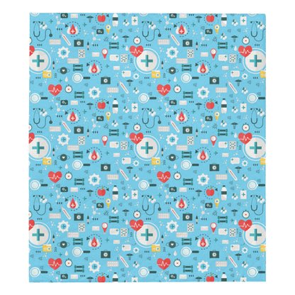 Medical Pattern Print Design 06 Premium Quilt