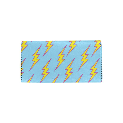 Lightning Thunder Pattern Print Design 02 Women's Trifold Wallet