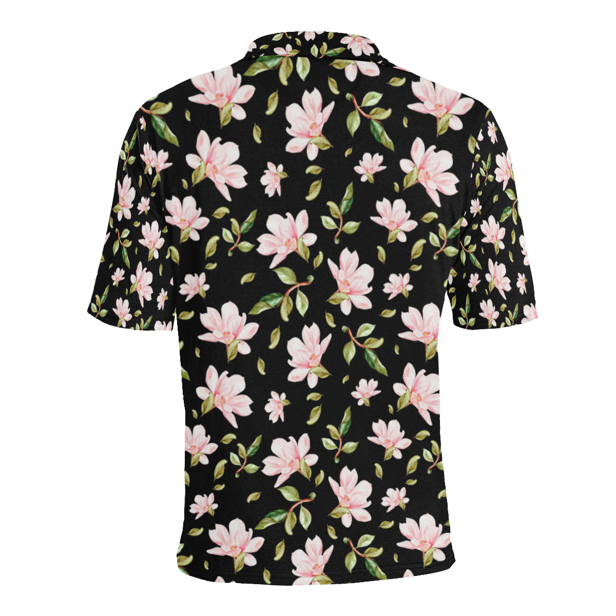 Magnolia Pattern Print Design MAG01 Men Polo Shirt