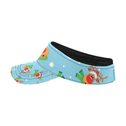 Reindeer cute Pattern Print Design 02 Unisex Sun Visor
